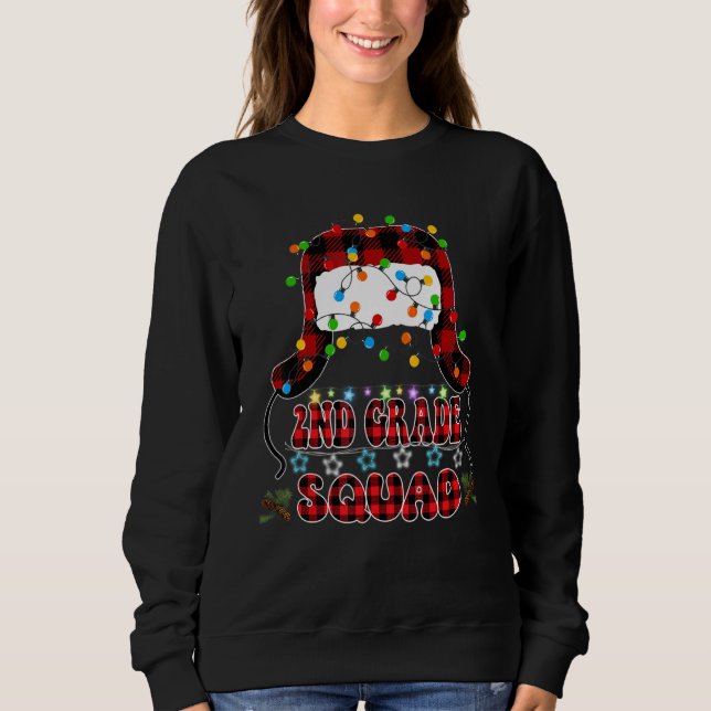 Sweatshirt 2nd Grade Squad Christmas Vacation Ugly Christmas  (Devant)