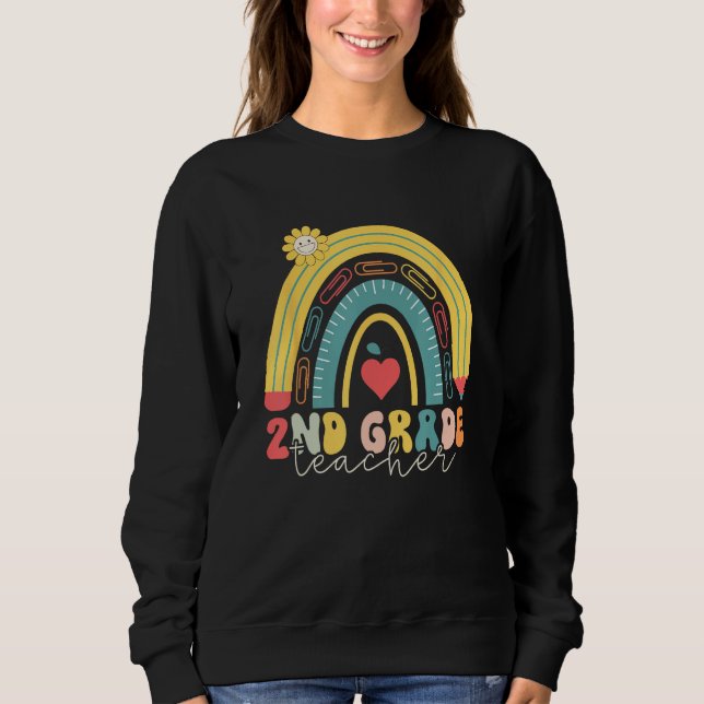 Sweatshirt 2nd Grade Team Teacher Student Back to School 2nd  (Devant)