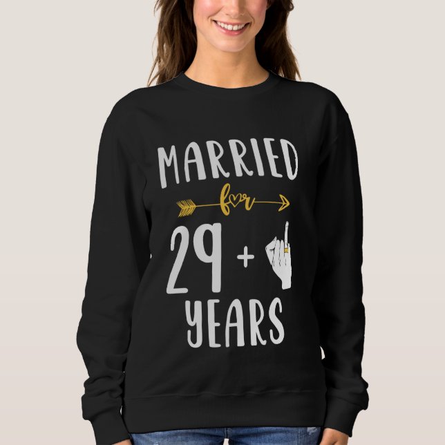 Sweatshirt 30e anniversaire de mariage du Mariage de 30 ans (Devant)
