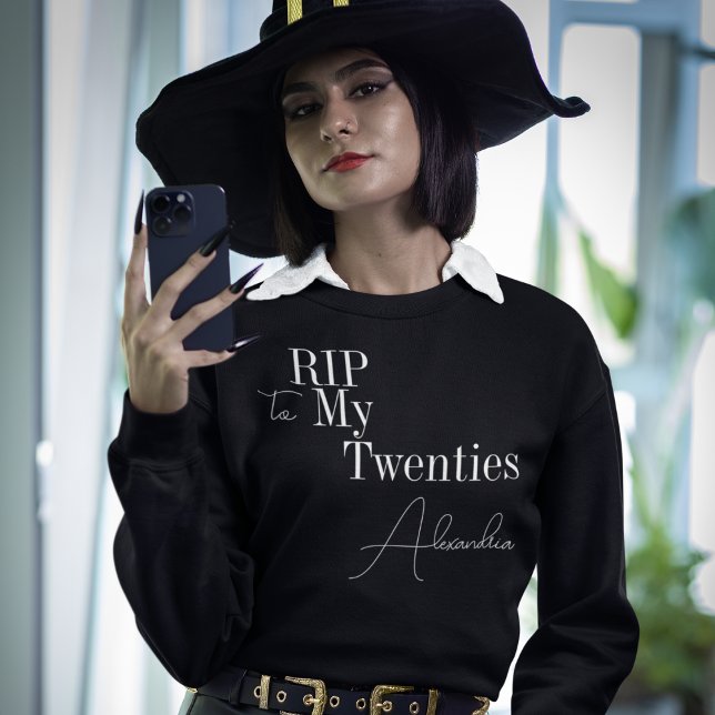 Sweatshirt 30e anniversaire RIP 20s Black White Matching Part (Créateur téléchargé)