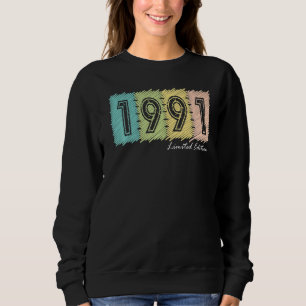 Sweatshirt 31e anniversaire Dames Mens 31 ans 1991 1