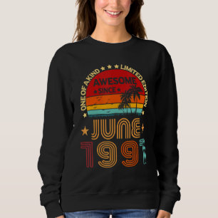 Sweatshirt 31e anniversaire stupéfiant depuis juin 1991 Vinta
