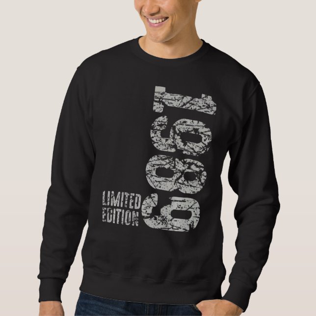Sweatshirt 33e anniversaire Dames Mens 33 ans 1989 6 (Devant)