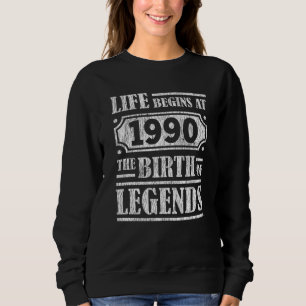 Sweatshirt 35 Ans 1990 Naissance De La Légende 35E Anniversai