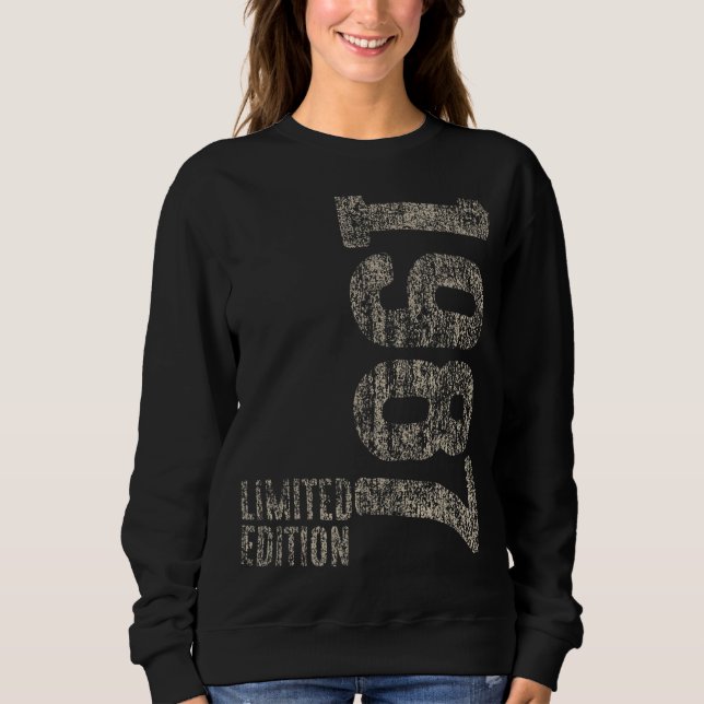 Sweatshirt 35e anniversaire Dames Mens 35 ans 1987 5 (Devant)