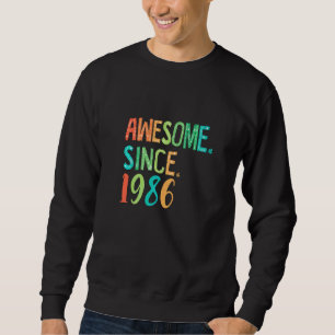 Sweatshirt 36 Ans Vieux Coeur Fille Décor Floral Magnifique D