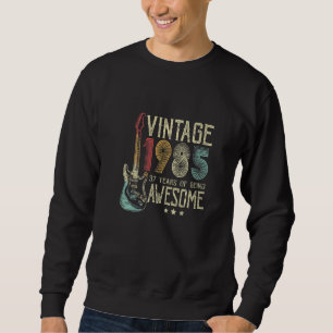 Sweatshirt 37e anniversaire femmes hommes Vintage stupéfiant