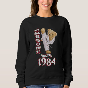 Sweatshirt 39e anniversaire Hommes Femmes 1984 Awesome Karate