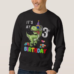 Sweatshirt 3 ans C'est mon 3e anniversaire Dinosaur Rex