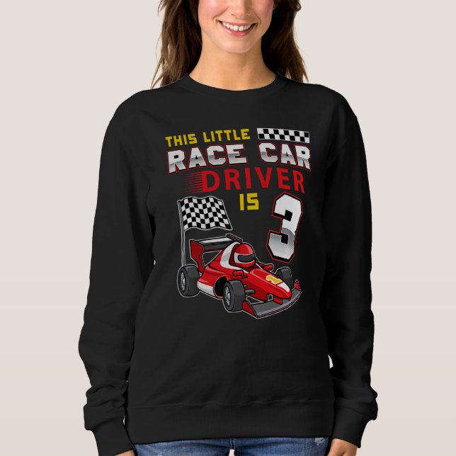 Sweatshirt 3 Ans Formule Race Car 3e Anniversaire 1 (Devant)