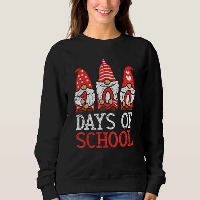 Sweatshirt 3 Nordic Gnomes 100 Days Of School 100th Day Teach (Devant)