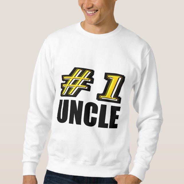 Sweatshirt 3D oncle du numéro un (Devant)