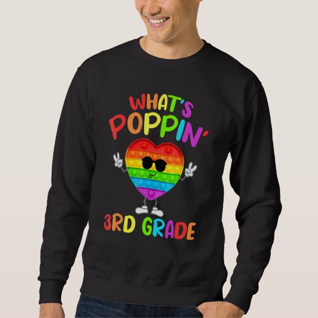 Sweatshirt 3e année Premier jour de l'école Pop It Push It Fi (Devant)