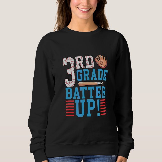 Sweatshirt 3e année Retour à l'école  3e année Frappez la bas (Devant)