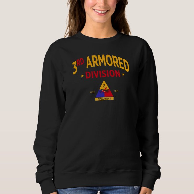 Sweatshirt 3e division blindée - Femmes militaires américaine (Devant)