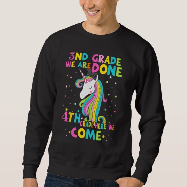 Sweatshirt 3RD GRADE Graduation Magical Unicorn 4TH GRADE Her (Devant)