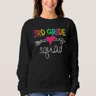 Sweatshirt 3rd Grade Squad Third Teacher Student Team Back To