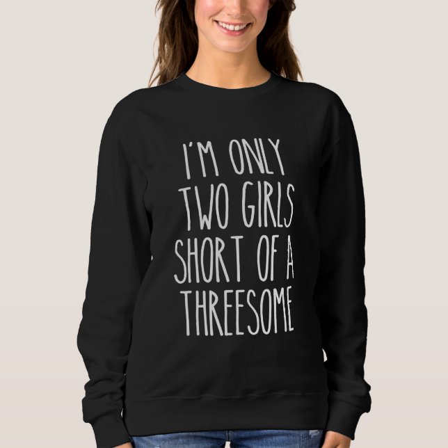 Sweatshirt 3some Bro FFM Threesome Flirt Girls Women Frat  Ga (Devant)