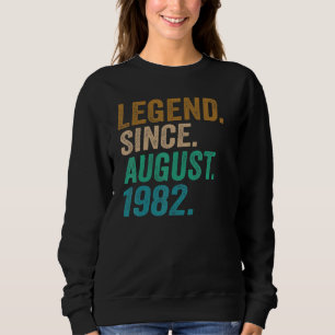 Sweatshirt 40 ans légende depuis août 1982 40e anniversaire