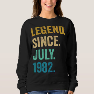 Sweatshirt 40 ans légende depuis juillet 1982 40e anniversair