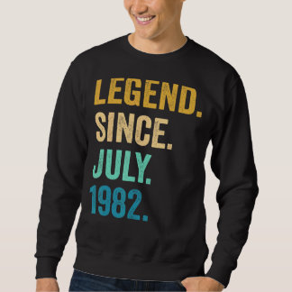 Sweatshirt 40 ans légende depuis juillet 1982 40e anniversair