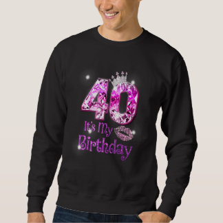 Sweatshirt 40 C'est mon anniversaire 1982 40e anniversaire fe