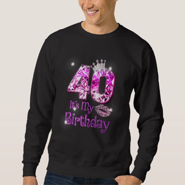 Sweatshirt 40 C'est mon anniversaire 1982 40e anniversaire fe (Devant)
