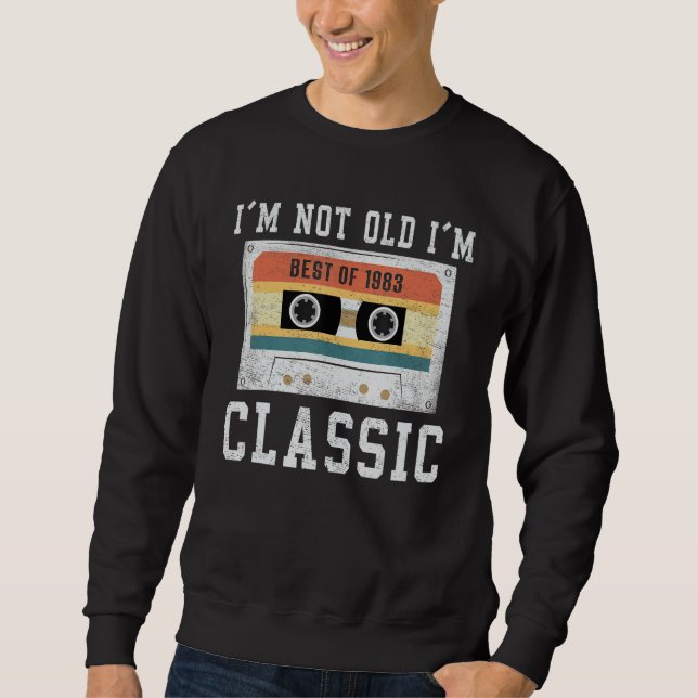 Sweatshirt 41 ans Décorations Hommes 41ème Anniversaire 1983 (Devant)