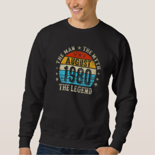 Sweatshirt 42 An old The Man Myth Legend Août 1980 42th B