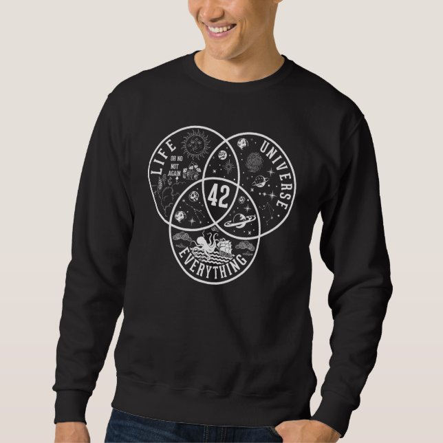 Sweatshirt 42 Answer To Life Universe and Everything Science  (Devant)