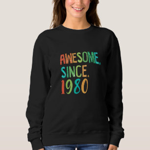 Sweatshirt 42 Yrs Old Girl Heart Floral Decor