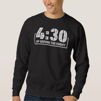 Sweatshirt 430 Avant L'Ennemi Motivational Citation Vêtement