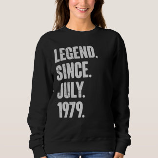 Sweatshirt 43 ans 43e anniversaire Légende depuis juillet 197