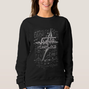 Sweatshirt 43e anniversaire racine Carré de 1849 43 ans