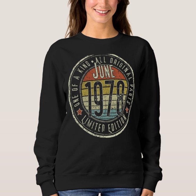 Sweatshirt 44 Ans Juin 1978 44e Anniversaire (Devant)
