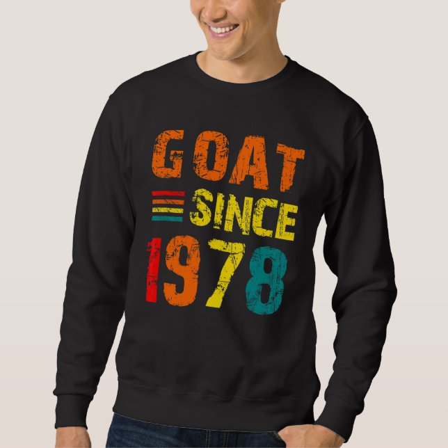 Sweatshirt 44e anniversaire 44 ans chèvre depuis 1978 (Devant)