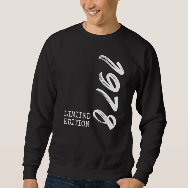 Sweatshirt 44e anniversaire Dames Mens 44 ans 1978 19 (Devant)
