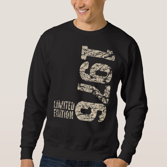 Sweatshirt 46e anniversaire Dames Mens 46 ans 1976 1 (Devant)