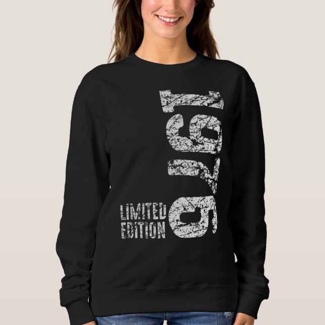 Sweatshirt 46e anniversaire Dames Mens 46 ans 1976 3 (Devant)