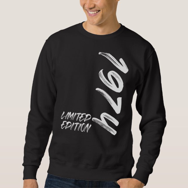 Sweatshirt 48e anniversaire Dames Mens 48 ans 1974 17 (Devant)