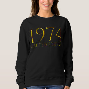 Sweatshirt 48e anniversaire Dames Mens 48 ans 1974 4