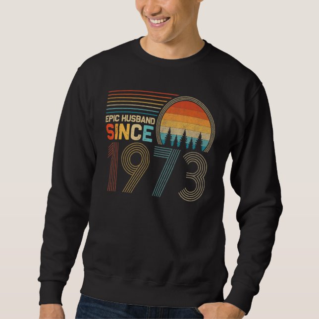 Sweatshirt 49e anniversaire du Mariage pour lui Epic Mari Sin (Devant)