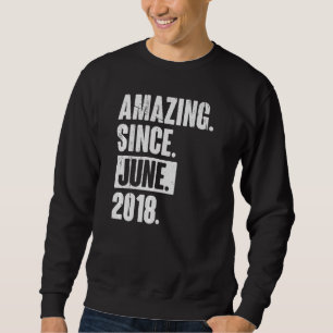 Sweatshirt 4 Ans 4ème anniversaire Extraordinaire depuis juin
