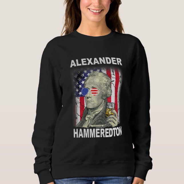 Sweatshirt 4 juillet Alexander Hammeredton Alexander Hamilt (Devant)