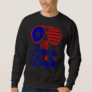 Sweatshirt 4 juillet All American Boy Patriotic American Na
