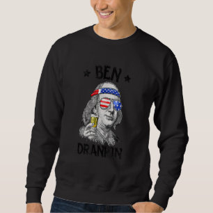 Sweatshirt 4 juillet Ben Drankin Benjamin Franklin American