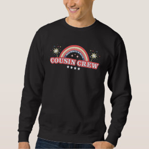 Sweatshirt 4 juillet Cousin Cousin Rouge Blanc Et Bleu
