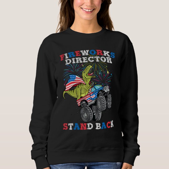 Sweatshirt 4 Juillet Directeur de Feu d'Artifice Rex Monster  (Devant)
