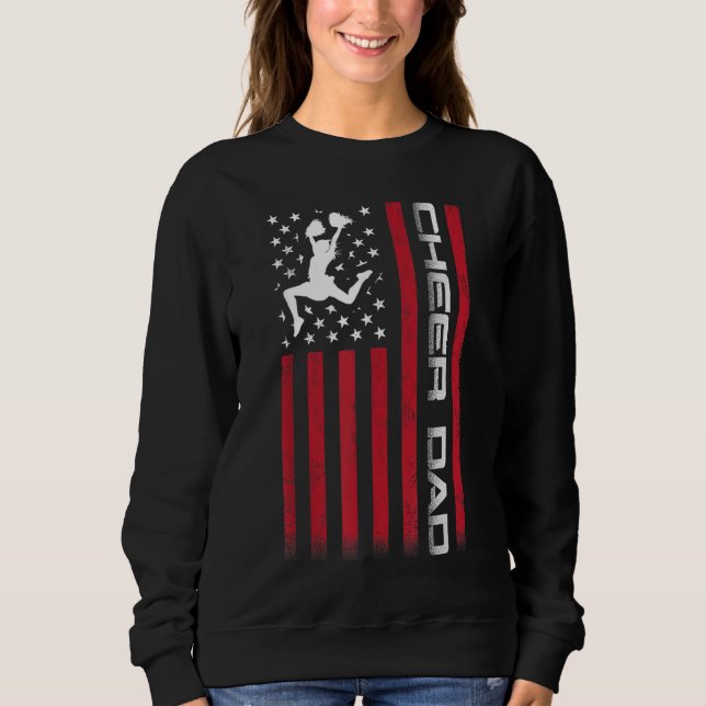 Sweatshirt 4 juillet Drapeau américain Cheer Papa Cadeau pour (Devant)