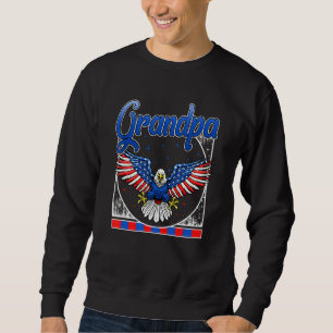 Sweatshirt 4 juillet Fête de l'Indépendance du Grand-Père Dra